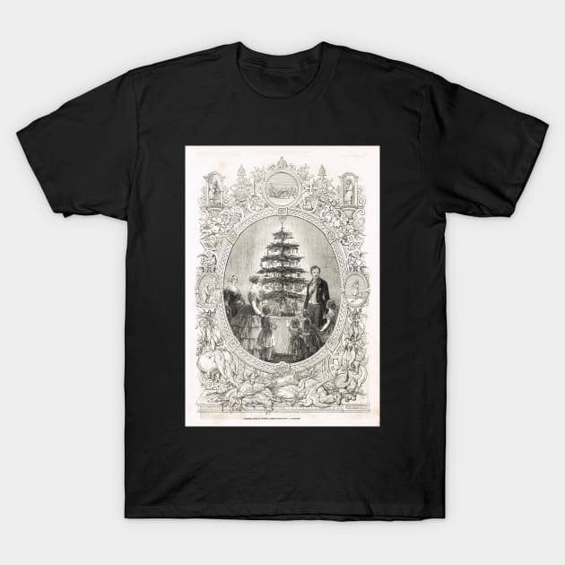 Victoria & Albert & Christmas Tree 1848 T-Shirt by artfromthepast